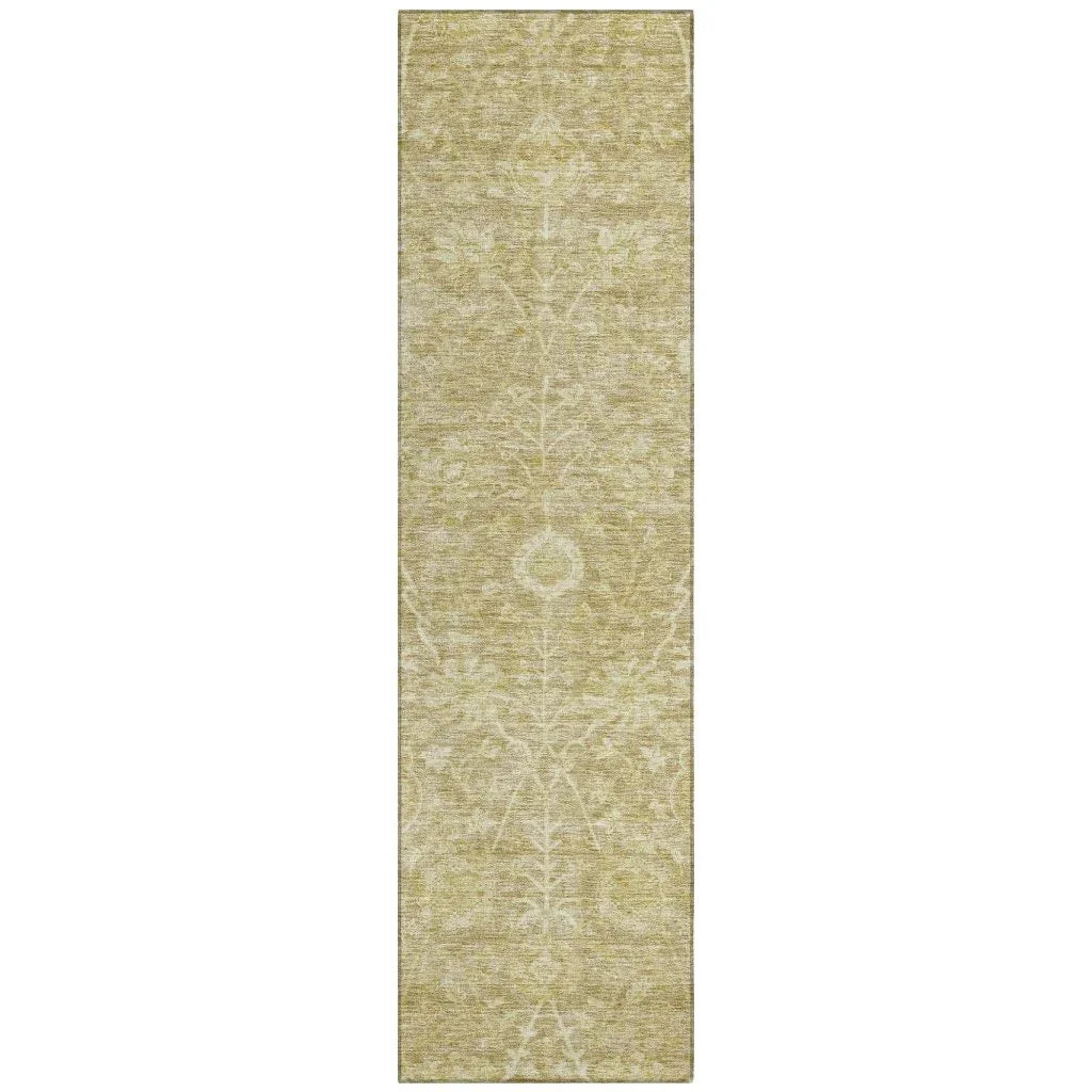 Sonnet Brown Washable Indoor-Outdoor Rug-Outdoor Rugs-LOOMLAN Rugs-2'3" x 7'6"-LOOMLAN