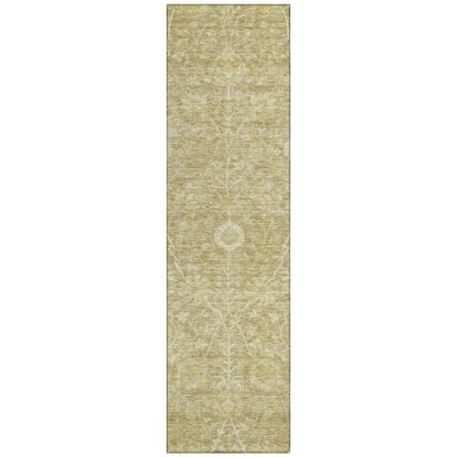 Sonnet Brown Washable Indoor-Outdoor Rug-Outdoor Rugs-LOOMLAN Rugs-2'3" x 7'6"-LOOMLAN