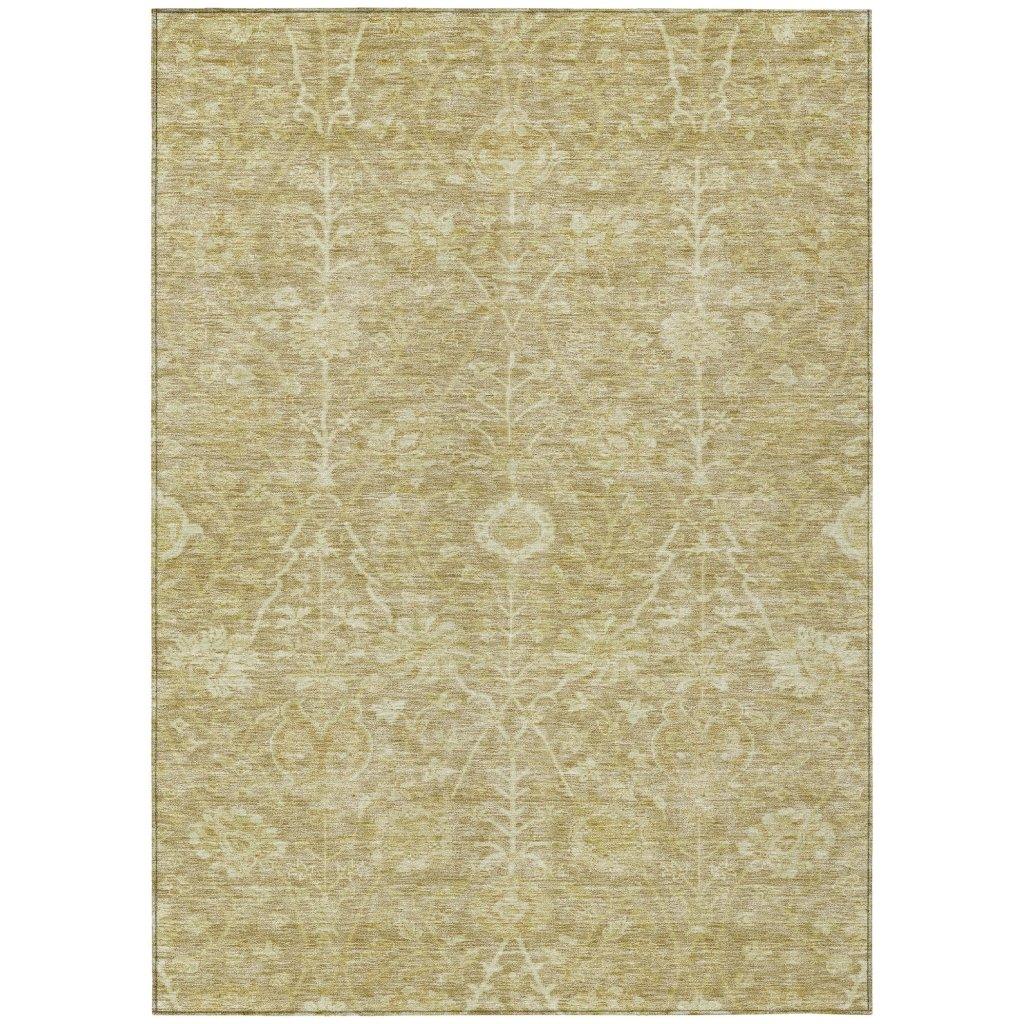 Sonnet Brown Washable Indoor-Outdoor Rug-Outdoor Rugs-LOOMLAN Rugs-2'6" x 3'10"-LOOMLAN