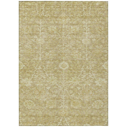 Sonnet Brown Washable Indoor-Outdoor Rug-Outdoor Rugs-LOOMLAN Rugs-2'6" x 3'10"-LOOMLAN
