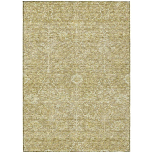Sonnet Brown Washable Indoor-Outdoor Rug-Outdoor Rugs-LOOMLAN Rugs-2'6" x 3'10"-LOOMLAN