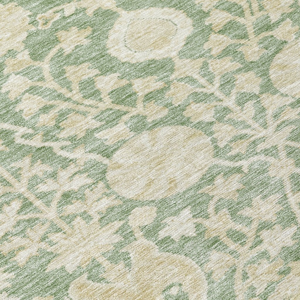 Sonnet Green Washable Indoor-Outdoor Rug-Outdoor Rugs-LOOMLAN Rugs-LOOMLAN