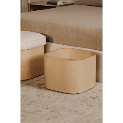 Sonny Wood Lift - Top Storage Stool - LOOMLAN - Moe's Home - Poufs and Stools