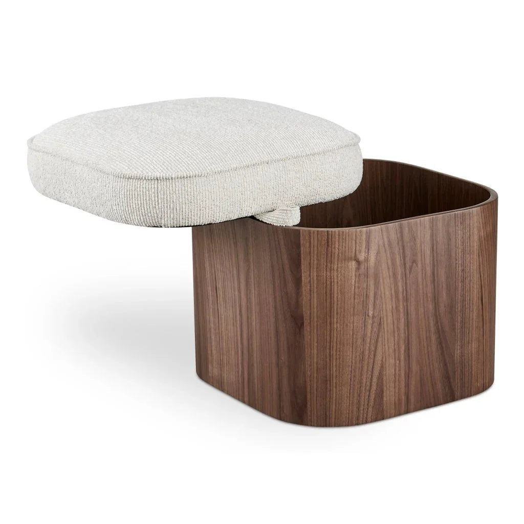 Sonny Wood Lift - Top Storage Stool - LOOMLAN - Moe's Home - Poufs and Stools