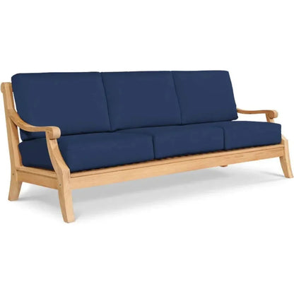 Sonoma Teak Deep Outdoor Couch Sunbrella Cushions - LOOMLAN - HiTeak - Outdoor Sofas & Loveseats