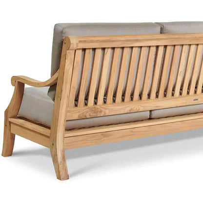 Sonoma Teak Deep Outdoor Couch Sunbrella Cushions - LOOMLAN - HiTeak - Outdoor Sofas & Loveseats