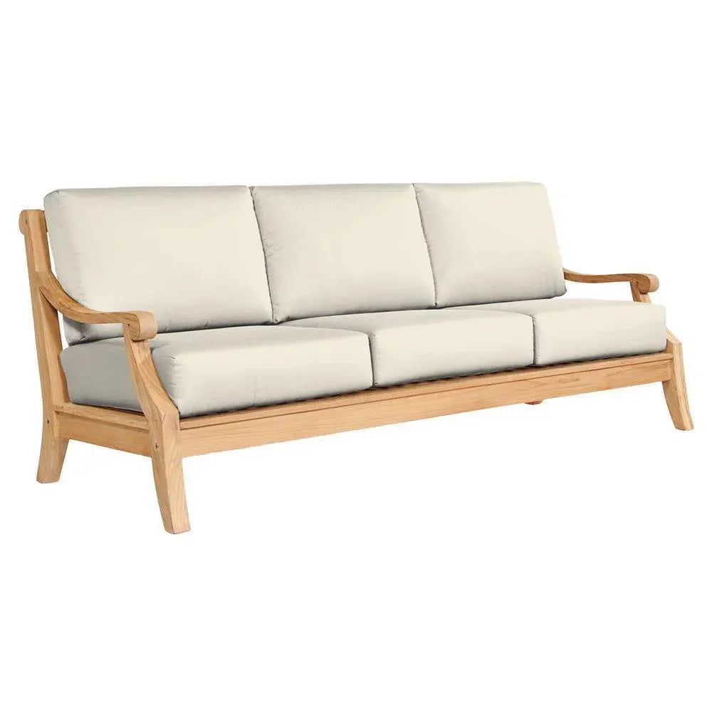 Sonoma Teak Deep Outdoor Couch Sunbrella Cushions - LOOMLAN - HiTeak - Outdoor Sofas & Loveseats