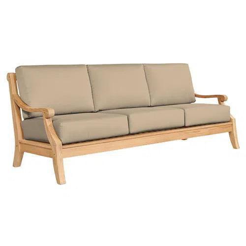 Sonoma Teak Deep Outdoor Couch Sunbrella Cushions - LOOMLAN - HiTeak - Outdoor Sofas & Loveseats