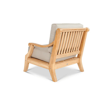 Sonoma Teak Patio Deep Sofa Set with Sunbrella 4PC - LOOMLAN - HiTeak - Outdoor Sofas & Loveseats