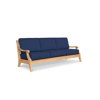 Sonoma Teak Patio Deep Sofa Set with Sunbrella 4PC - LOOMLAN - HiTeak - Outdoor Sofas & Loveseats
