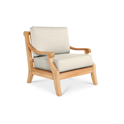 Sonoma Teak Patio Deep Sofa Set with Sunbrella 4PC - LOOMLAN - HiTeak - Outdoor Sofas & Loveseats