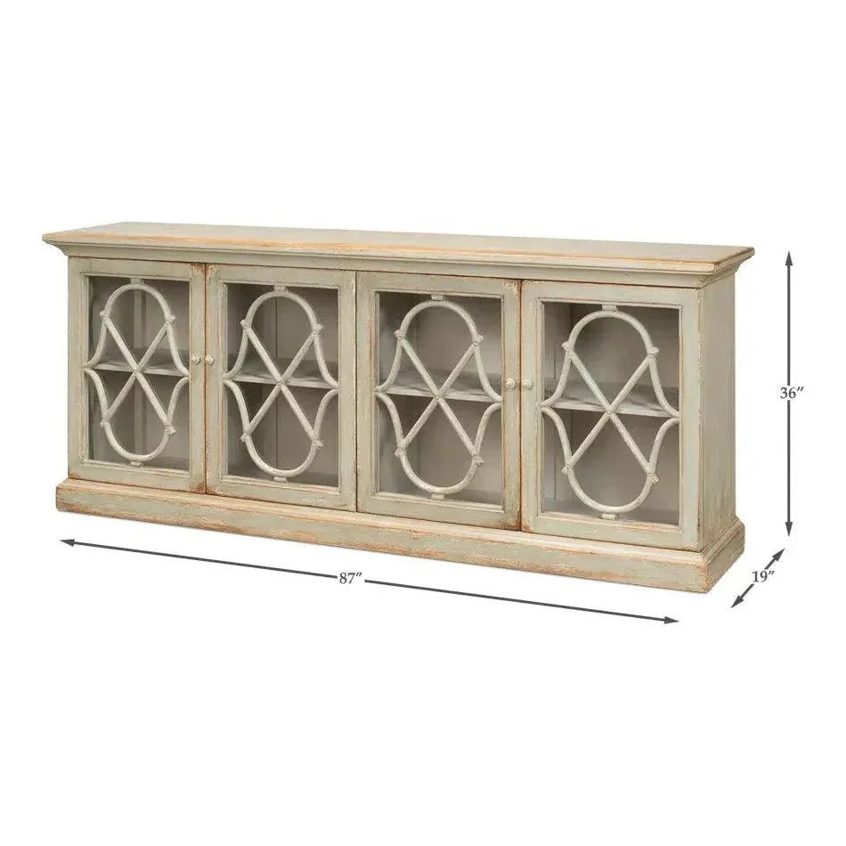 Sonya Sage Sideboard Buffet For Dining Room - LOOMLAN - Sarreid - Sideboards