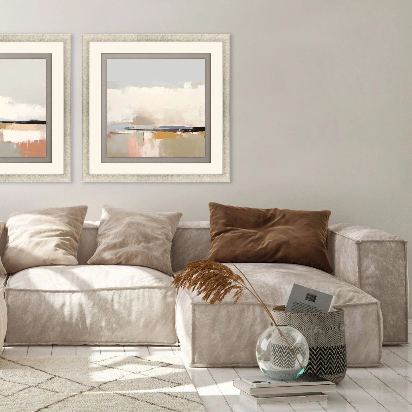 Soothing Serenity Glass Front Framed Wall Art