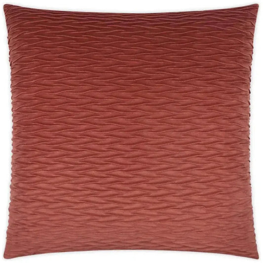Sophia Terracotta Solid Copper Large Throw Pillow - LOOMLAN - D.V. Kap - Throw Pillows