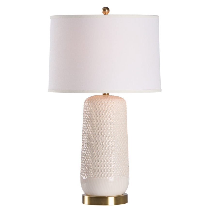 Sophia Textured Cream Ceramic Table Lamp
