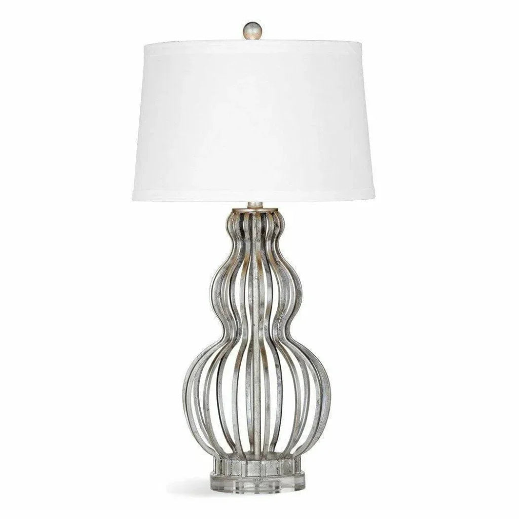 Sophie 29" Tall Metal Silver Table Lamp - LOOMLAN - Bassett Mirror - Table Lamps