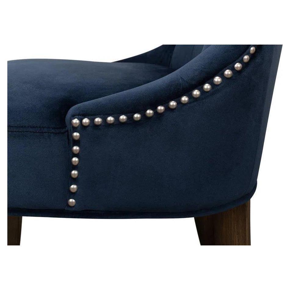 Sophie Leather Armless Dining Chair 2PC - LOOMLAN - Sarreid - Dining Chairs