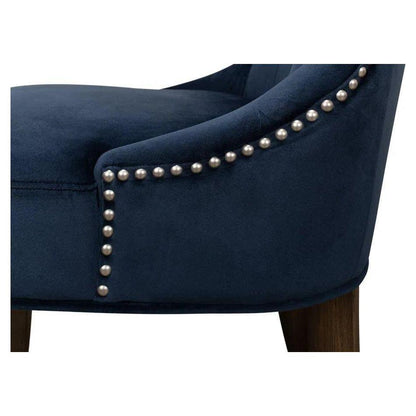 Sophie Leather Armless Dining Chair 2PC - LOOMLAN - Sarreid - Dining Chairs