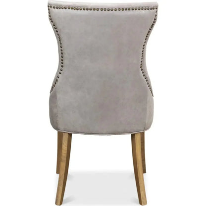 Sophie Leather Armless Dining Chair 2PC - LOOMLAN - Sarreid - Dining Chairs