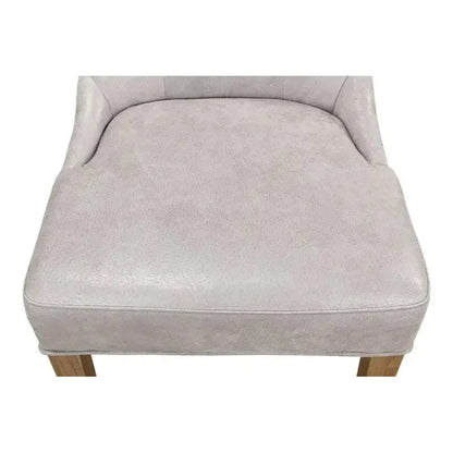 Sophie Leather Armless Dining Chair 2PC - LOOMLAN - Sarreid - Dining Chairs