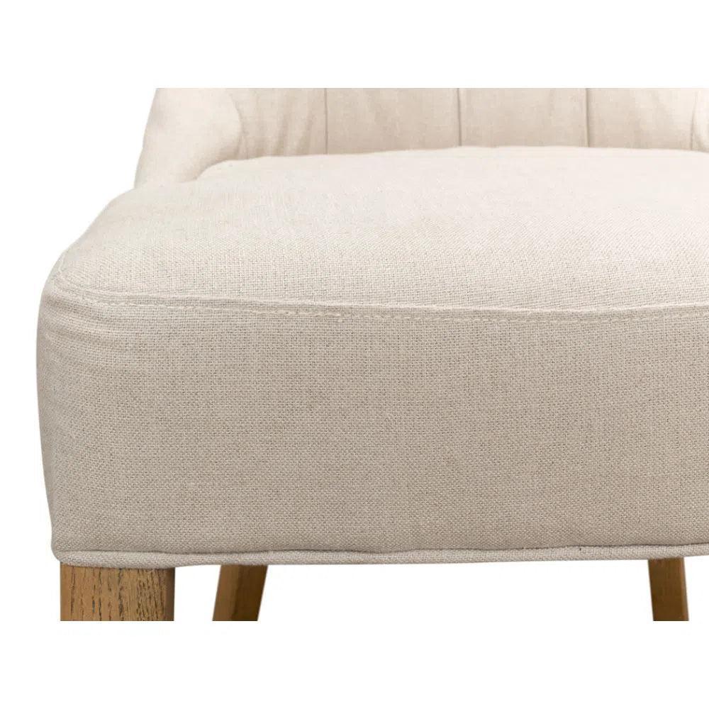 Sophie Leather Armless Dining Chair 2PC - LOOMLAN - Sarreid - Dining Chairs