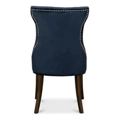 Sophie Leather Armless Dining Chair 2PC - LOOMLAN - Sarreid - Dining Chairs