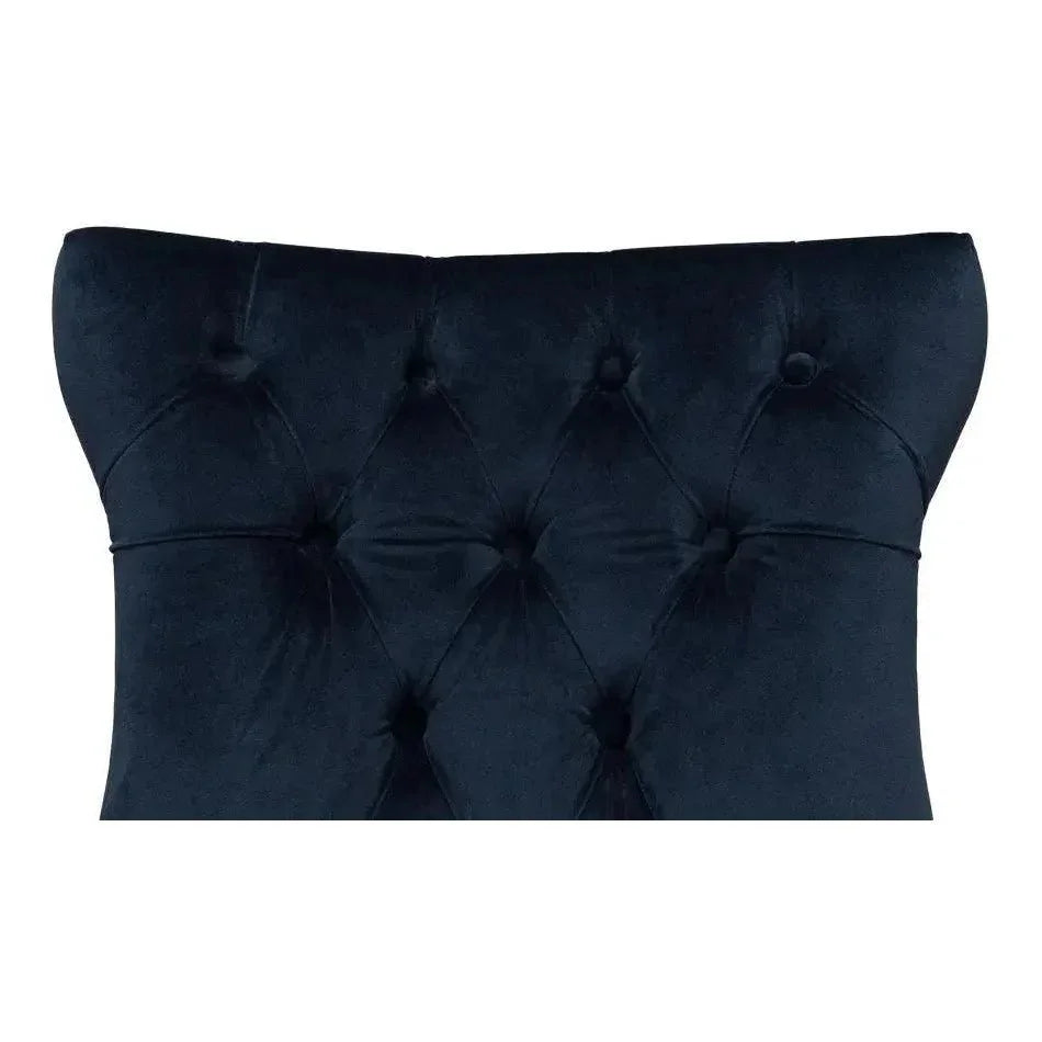 Sophie Leather Armless Dining Chair 2PC - LOOMLAN - Sarreid - Dining Chairs