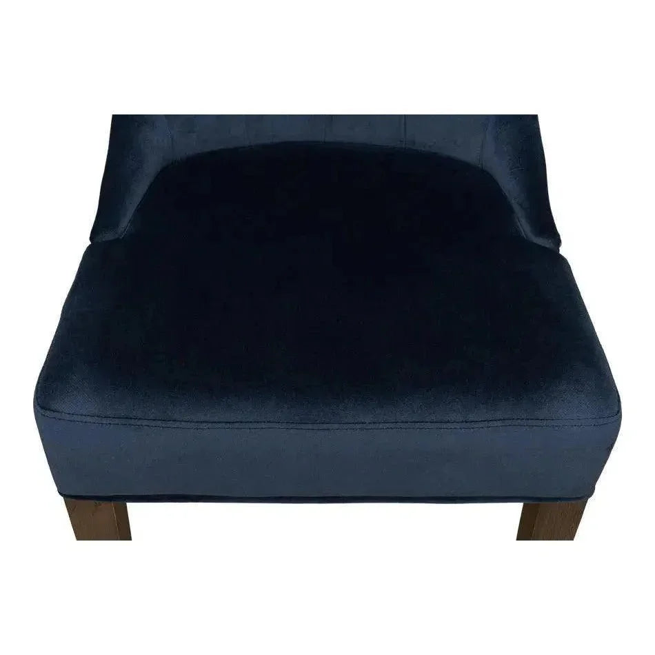 Sophie Leather Armless Dining Chair 2PC - LOOMLAN - Sarreid - Dining Chairs