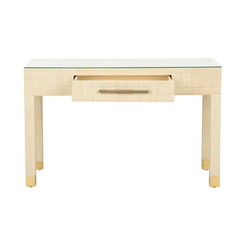 Sophisticate Saguran Warpped Console Table - LOOMLAN - Wildwood - Console Tables