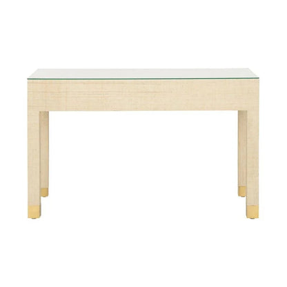 Sophisticate Saguran Warpped Console Table - LOOMLAN - Wildwood - Console Tables