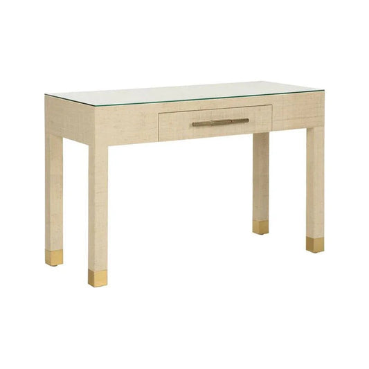 Sophisticate Saguran Warpped Console Table - LOOMLAN - Wildwood - Console Tables