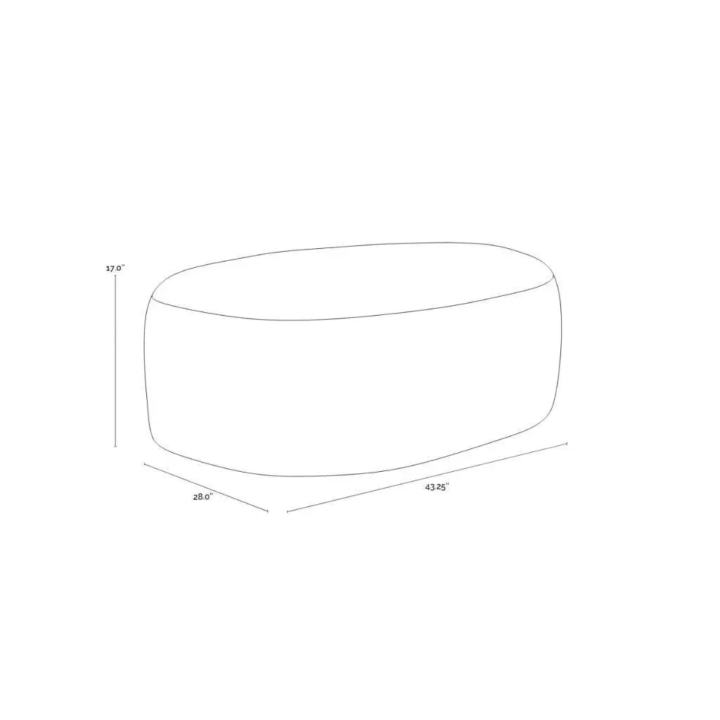 Soraya Fabric Ottoman - LOOMLAN - SUNPAN - Ottomans