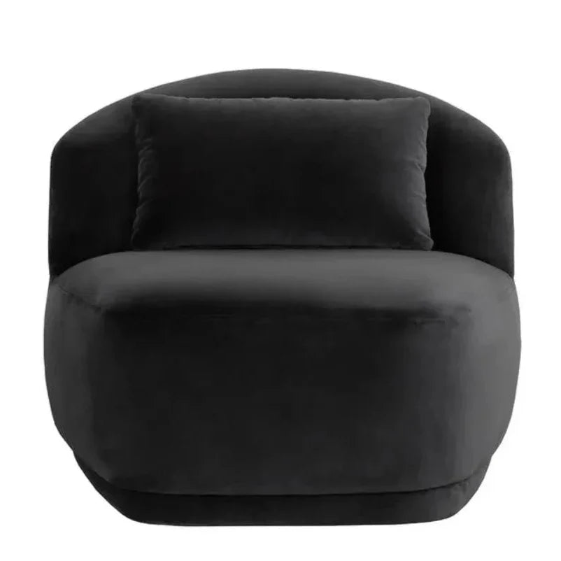 Soraya Fabric Swivel Armless Chair - LOOMLAN - SUNPAN - Club Chairs