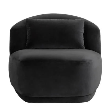 Soraya Fabric Swivel Armless Chair - LOOMLAN - SUNPAN - Club Chairs