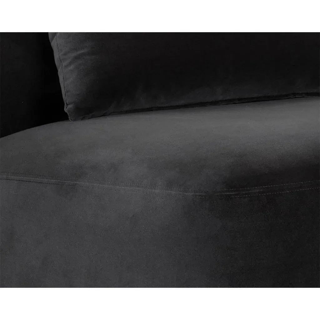 Soraya Fabric Swivel Armless Chair - LOOMLAN - SUNPAN - Club Chairs