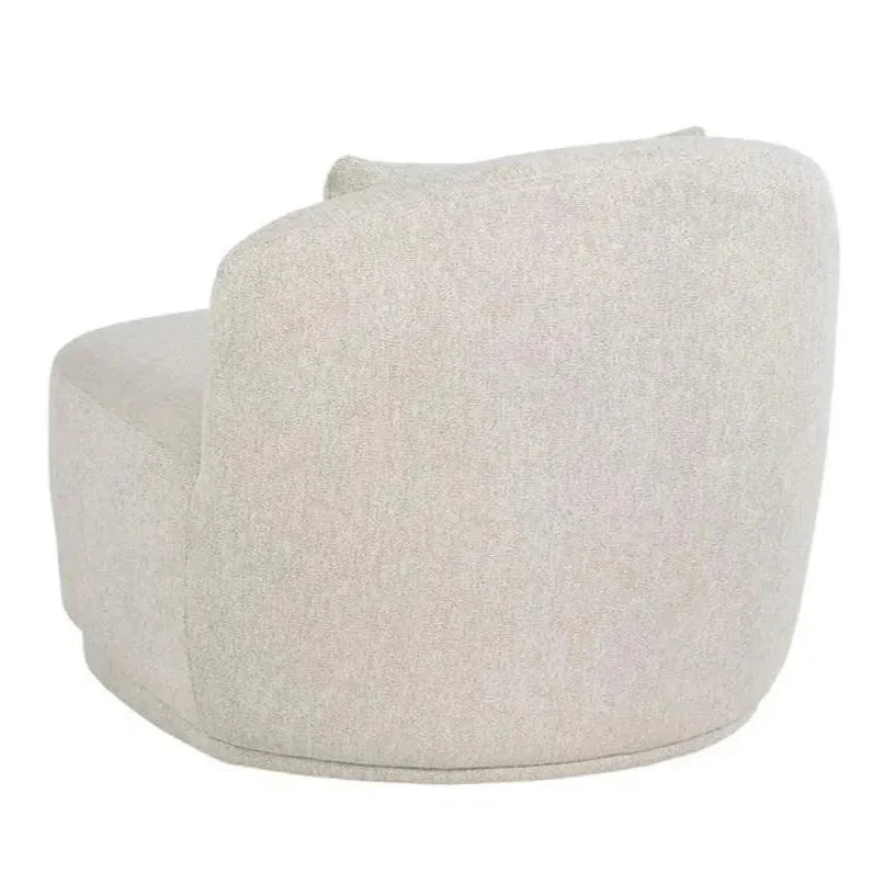 Soraya Fabric Swivel Armless Chair - LOOMLAN - SUNPAN - Club Chairs