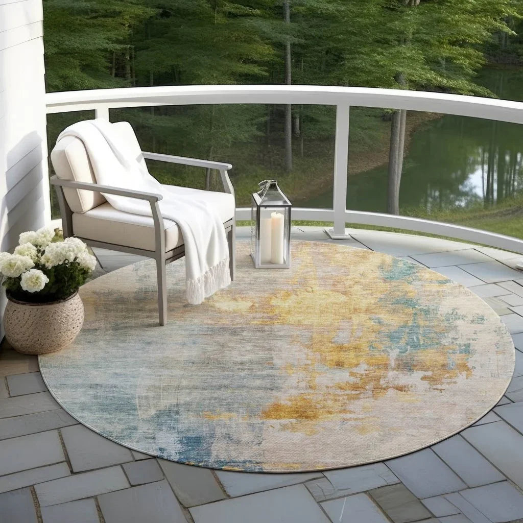 Soraya Ivory Washable Indoor - Outdoor Rug - LOOMLAN - LOOMLAN Rugs - Outdoor Rugs