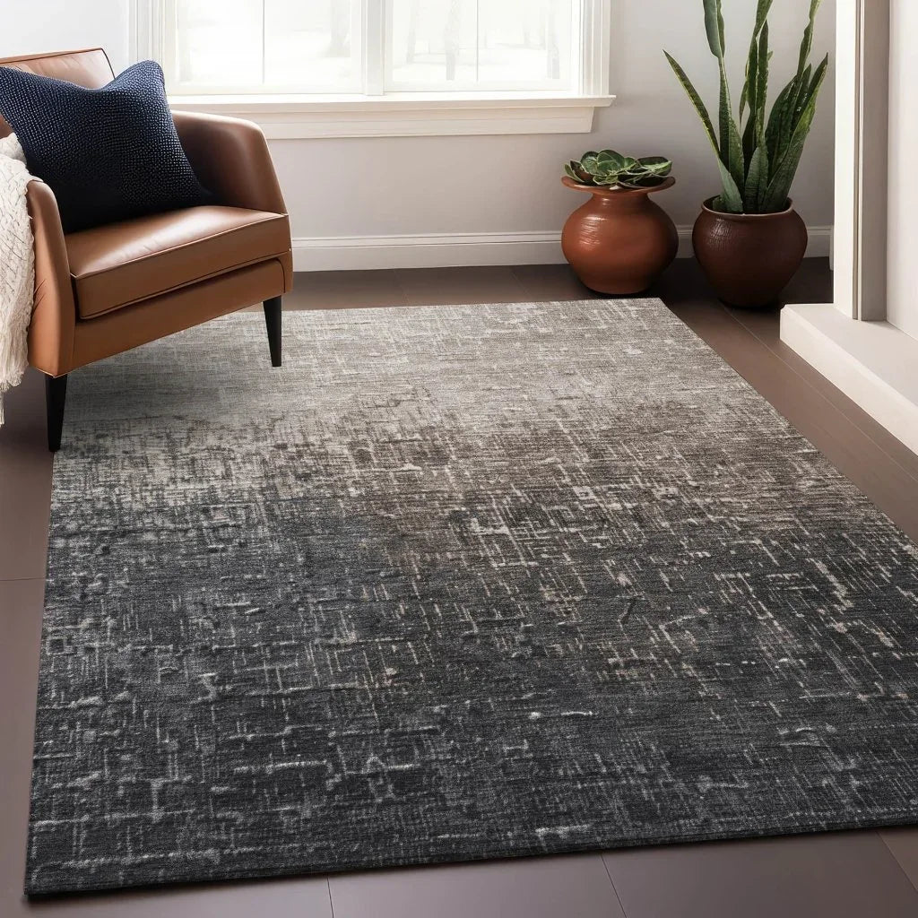 Sorella Brown Washable Indoor-Outdoor Rug-Outdoor Rugs-LOOMLAN Rugs-LOOMLAN