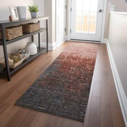 Sorella Orange Washable Indoor-Outdoor Rug-Outdoor Rugs-LOOMLAN Rugs-LOOMLAN