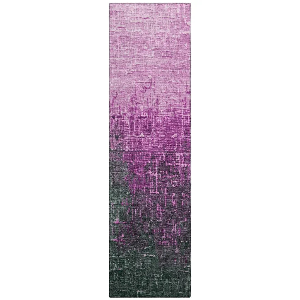 Sorella Pink Washable Indoor-Outdoor Rug-Outdoor Rugs-LOOMLAN Rugs-2'3" x 7'6"-LOOMLAN