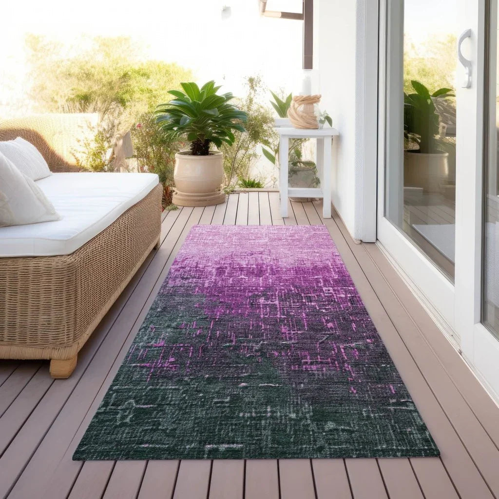 Sorella Pink Washable Indoor-Outdoor Rug-Outdoor Rugs-LOOMLAN Rugs-LOOMLAN