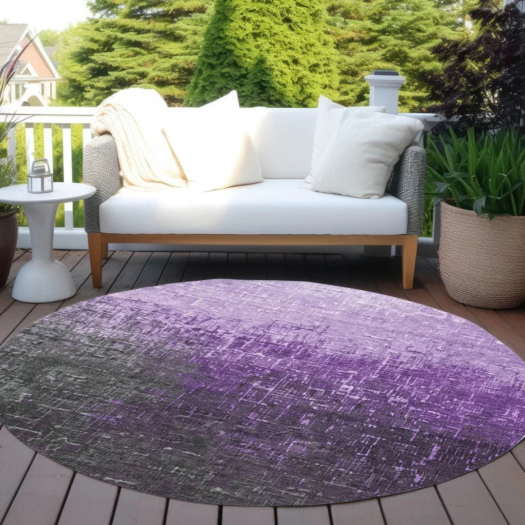 Sorella Purple Washable Indoor-Outdoor Rug-Outdoor Rugs-LOOMLAN Rugs-LOOMLAN