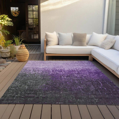 Sorella Purple Washable Indoor-Outdoor Rug-Outdoor Rugs-LOOMLAN Rugs-LOOMLAN