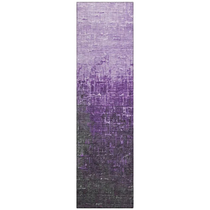 Sorella Purple Washable Indoor-Outdoor Rug-Outdoor Rugs-LOOMLAN Rugs-2'3" x 7'6"-LOOMLAN