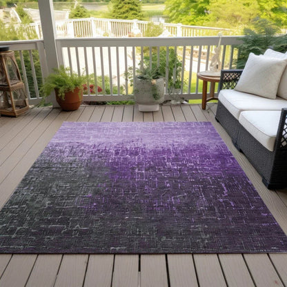 Sorella Purple Washable Indoor-Outdoor Rug-Outdoor Rugs-LOOMLAN Rugs-LOOMLAN