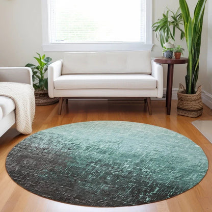 Sorella Teal Washable Indoor-Outdoor Rug-Outdoor Rugs-LOOMLAN Rugs-LOOMLAN