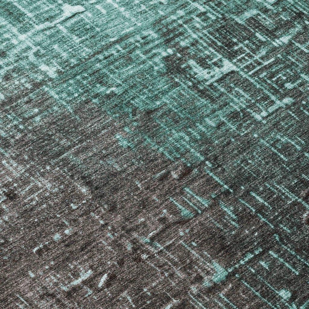 Sorella Teal Washable Indoor-Outdoor Rug-Outdoor Rugs-LOOMLAN Rugs-LOOMLAN