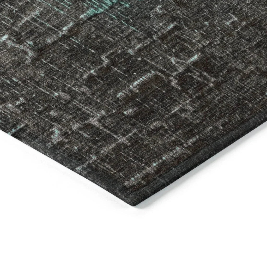 Sorella Teal Washable Indoor-Outdoor Rug-Outdoor Rugs-LOOMLAN Rugs-LOOMLAN
