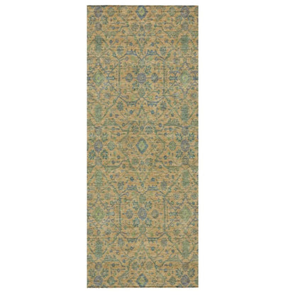 Soren Orange Washable Indoor-Outdoor Rug-Outdoor Rugs-LOOMLAN Rugs-2'3" x 7'6"-LOOMLAN