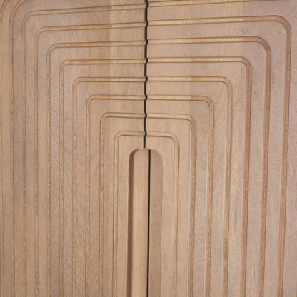 Sorina Light Brown Wood Bookcase